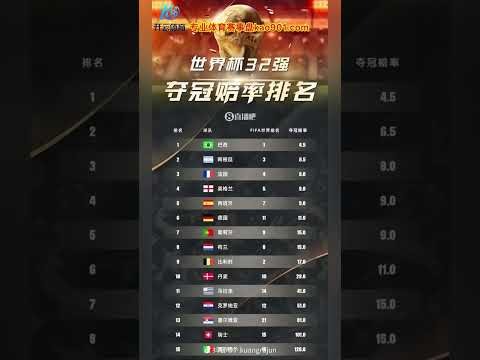 世界杯冠军投注赔率